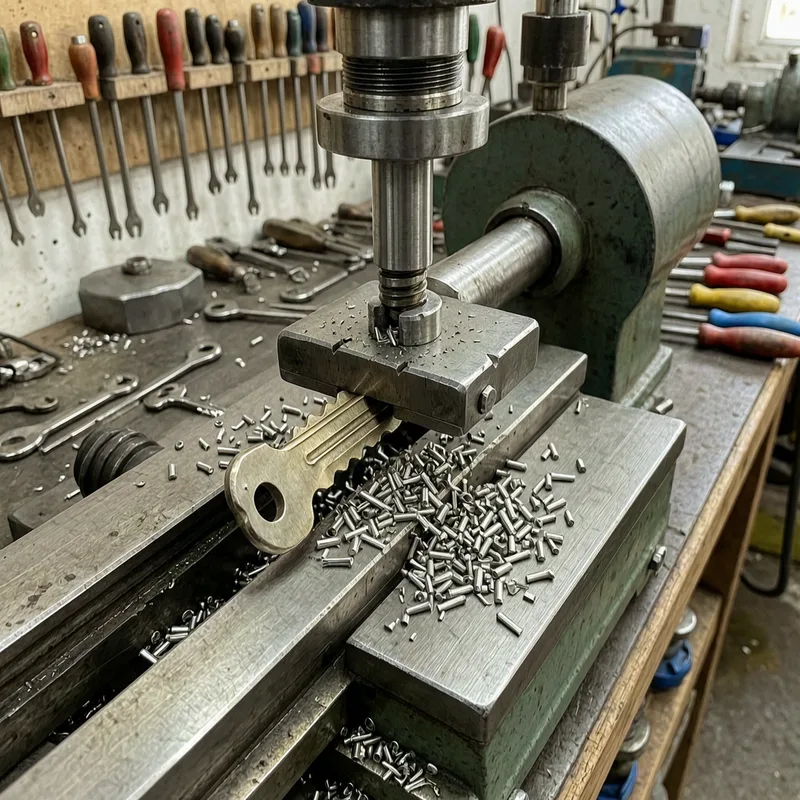 Locksmith tools and certified DIN-standard locks used in Berlin