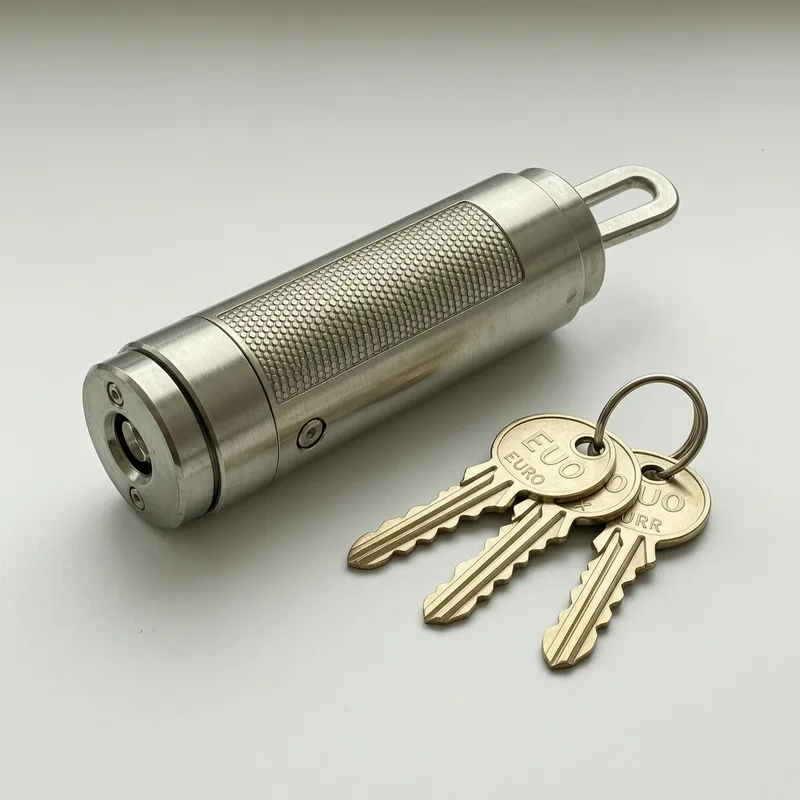 New DIN-certified lock being installed in apartment door frame