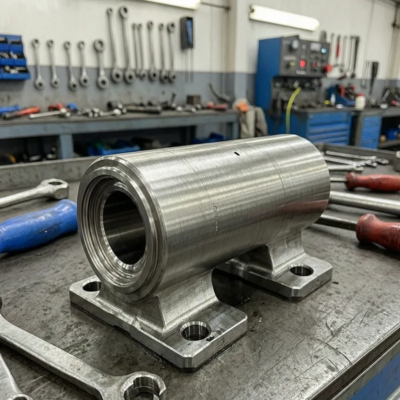 Close-up of precision locksmith tools and German security lock cylinder