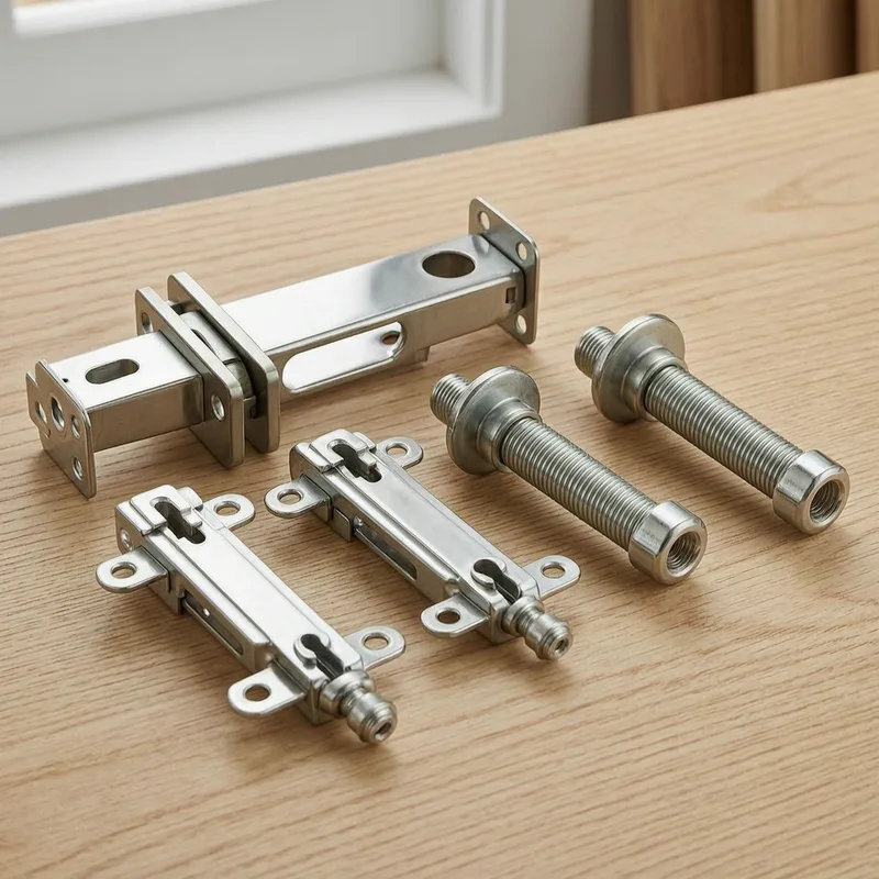 Close-up of a German cylinder lock and key