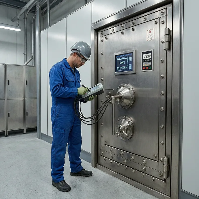 Certified locksmith opening a safe in Wetzlar using professional non-destructive techniques