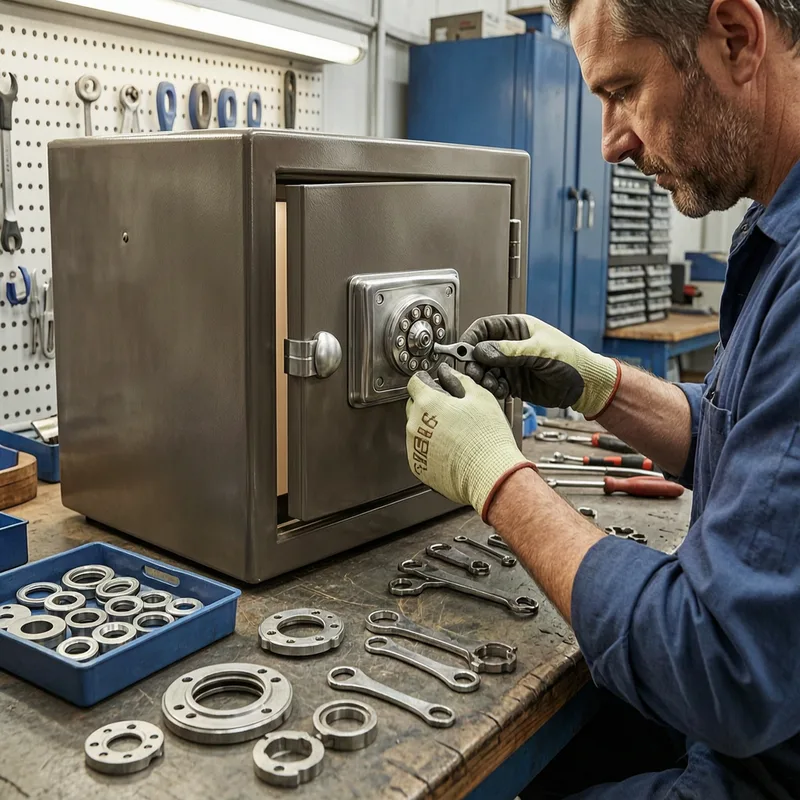 Modern security safe vault available for professional opening service